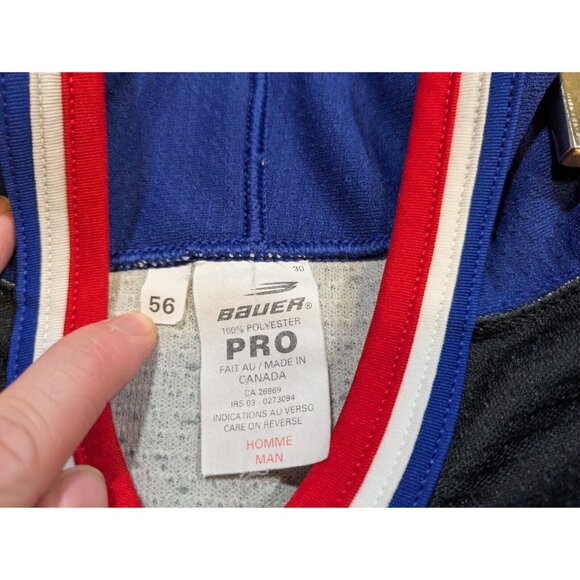 Vintage 1997 IHL Western All Stars Game Jersey Hockey Bauer Pro 56 Fight Strap - Picture 2 of 13